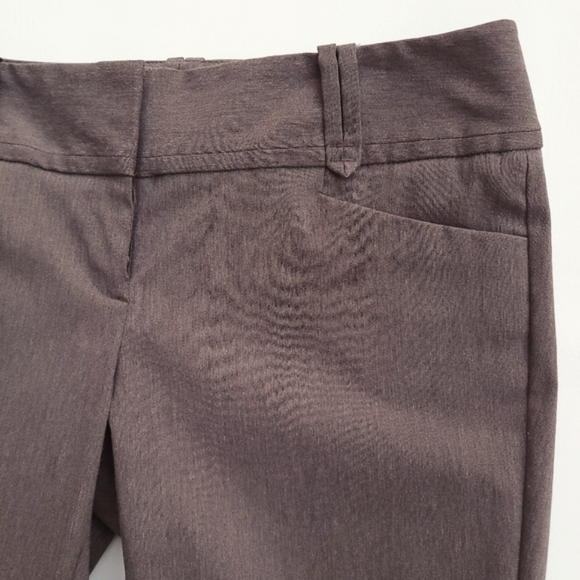 THE LIMITED ♡ Gorgeous Brown Thin Viscose Blend Exact Stretch Casual Pants 8S - Picture 6 of 8